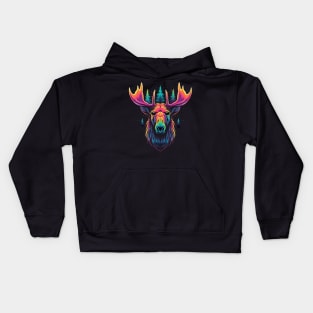 Moose Smiling Kids Hoodie